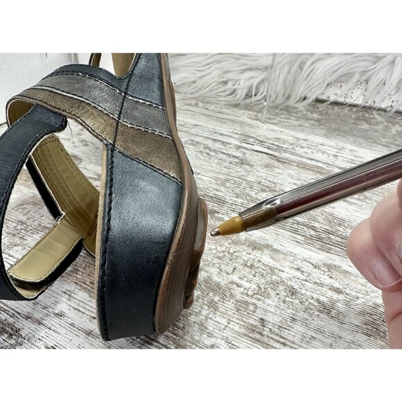 Romika Fidschi-5 Adjustable Sandal Womens EU 39 US 8-8.5 Blue Silver Gold ($135) - Picture 3 of 15